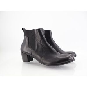 ECCO Shape 35 Ankle Chelsea Boot Size 40 9 / 9.5 Black Leather Block Heel Light